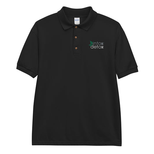 Intox-Detox Embroidered Polo Shirt