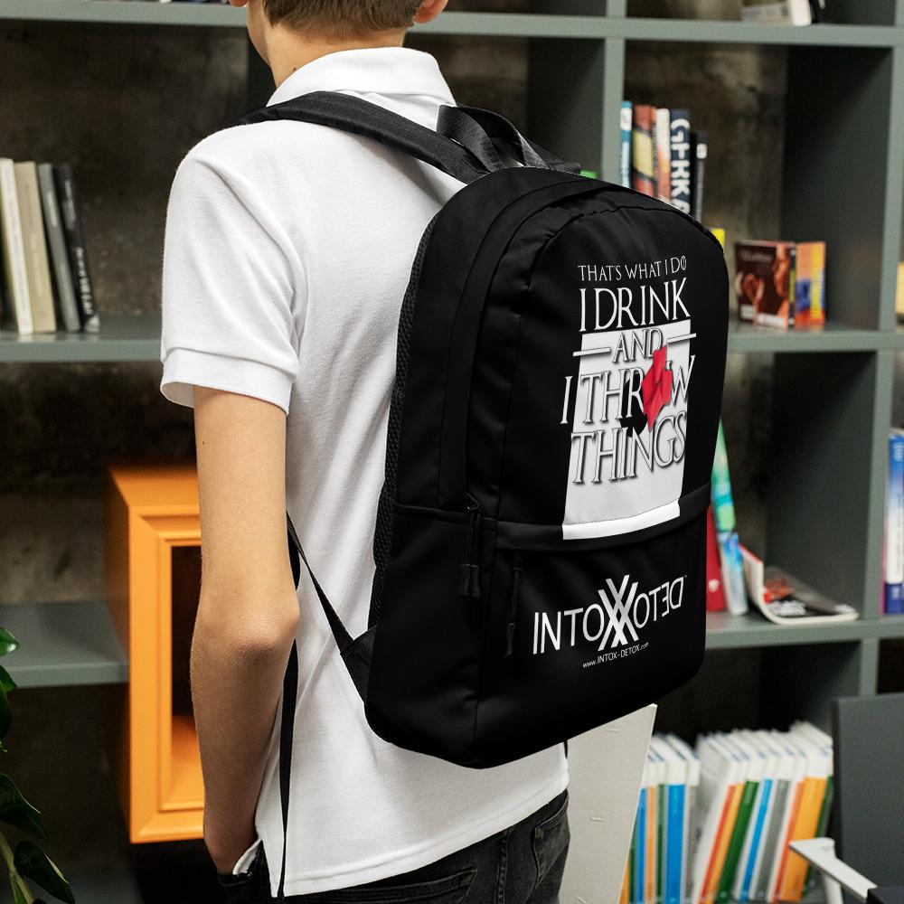 Cornhole I Drink and Throw  Things Backpack