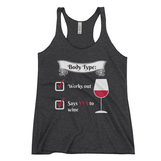 Say "YES" to Wine Women's Racerback Tank