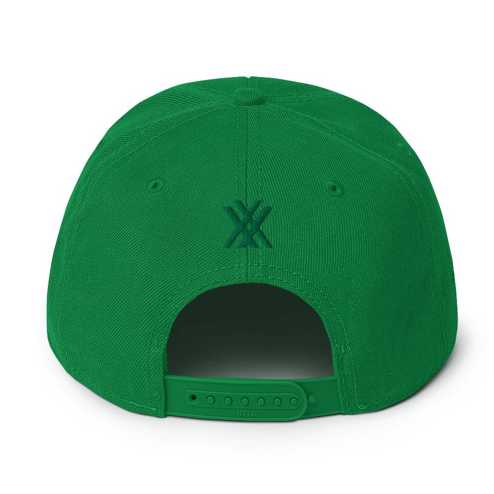 Stronger Drinks Green Snapback Hat