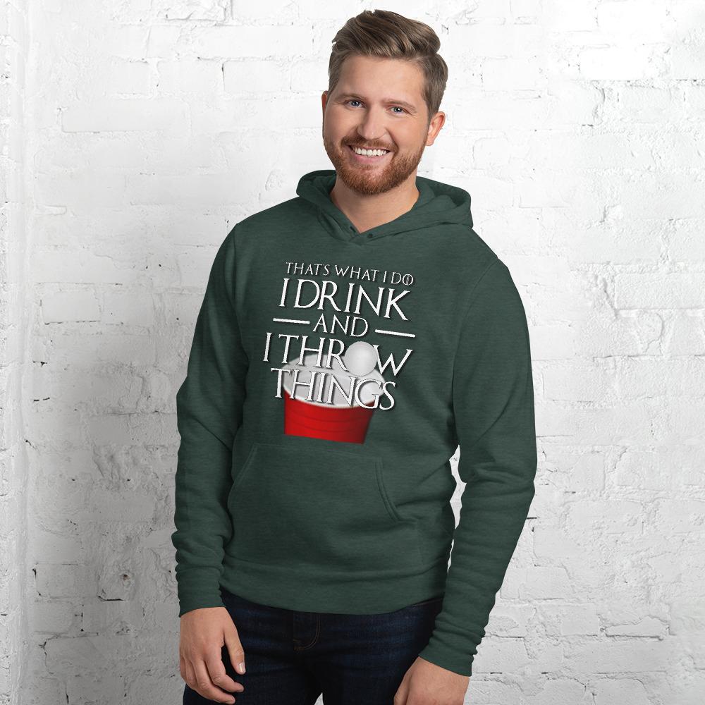 I Drink and I Pong Unisex hoodie