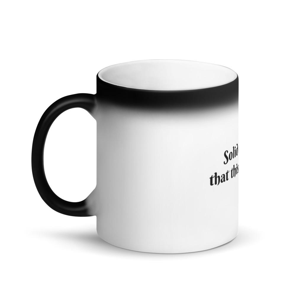 Wine Matte Black Magic Mug
