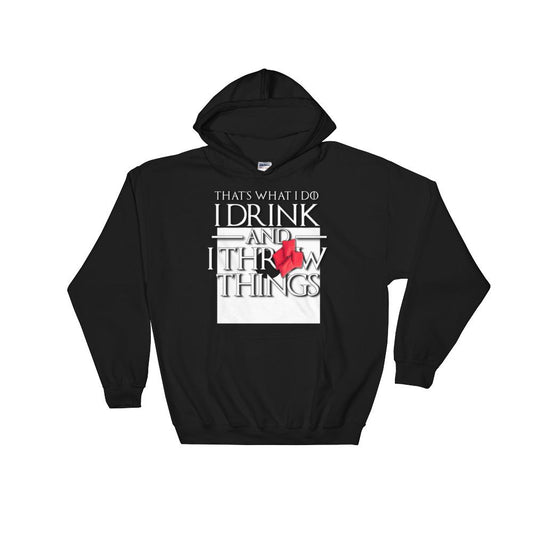 Cornhole Drink and Throw Things Hooded Sweatshirt