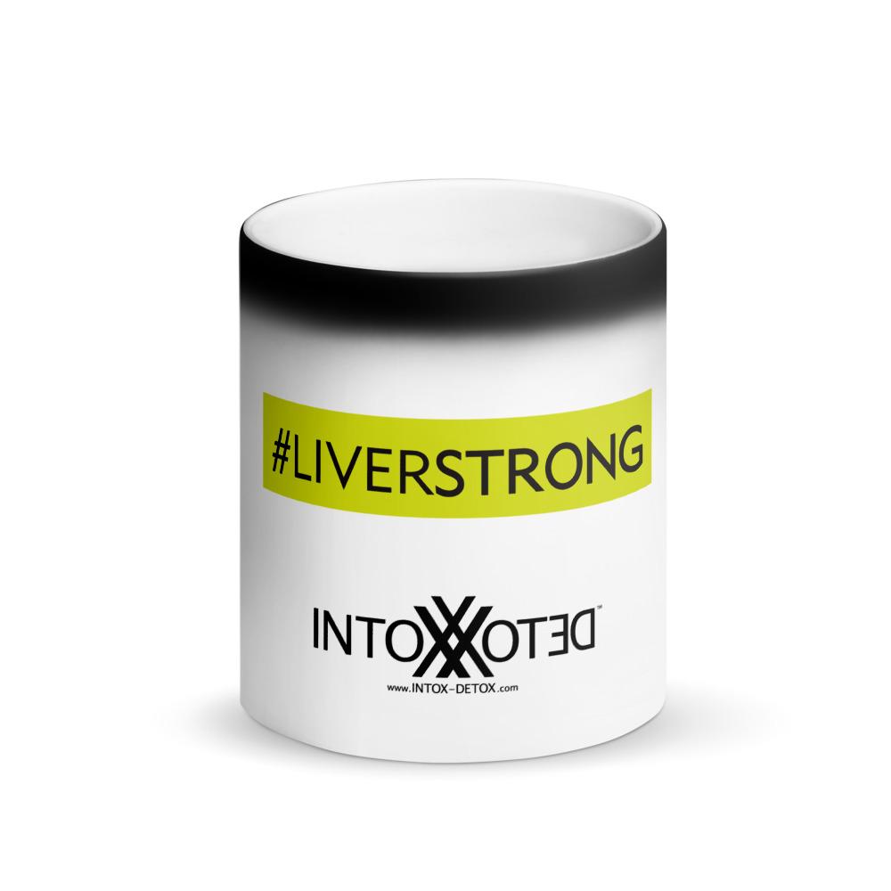 #LIVERSTRONG Matte Black Magic Mug