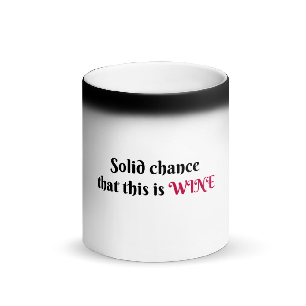 Wine Matte Black Magic Mug