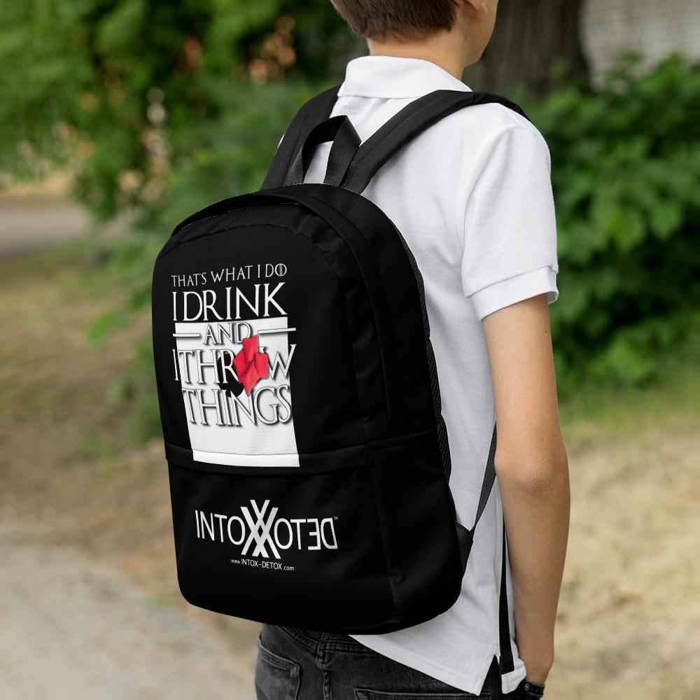 Cornhole I Drink and Throw  Things Backpack