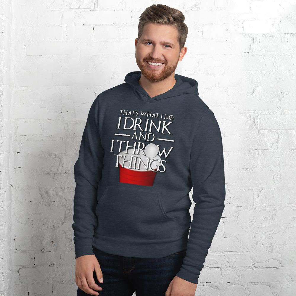 I Drink and I Pong Unisex hoodie