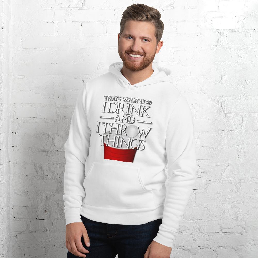 I Drink and I Pong Unisex hoodie