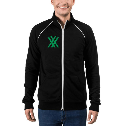Intox-Detox Green X's Piped Fleece Jacket