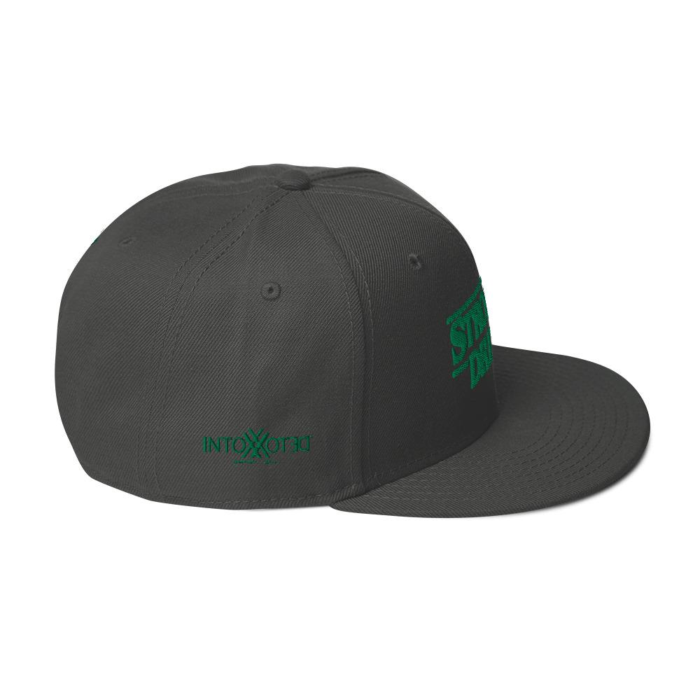 Stronger Drinks Green Snapback Hat