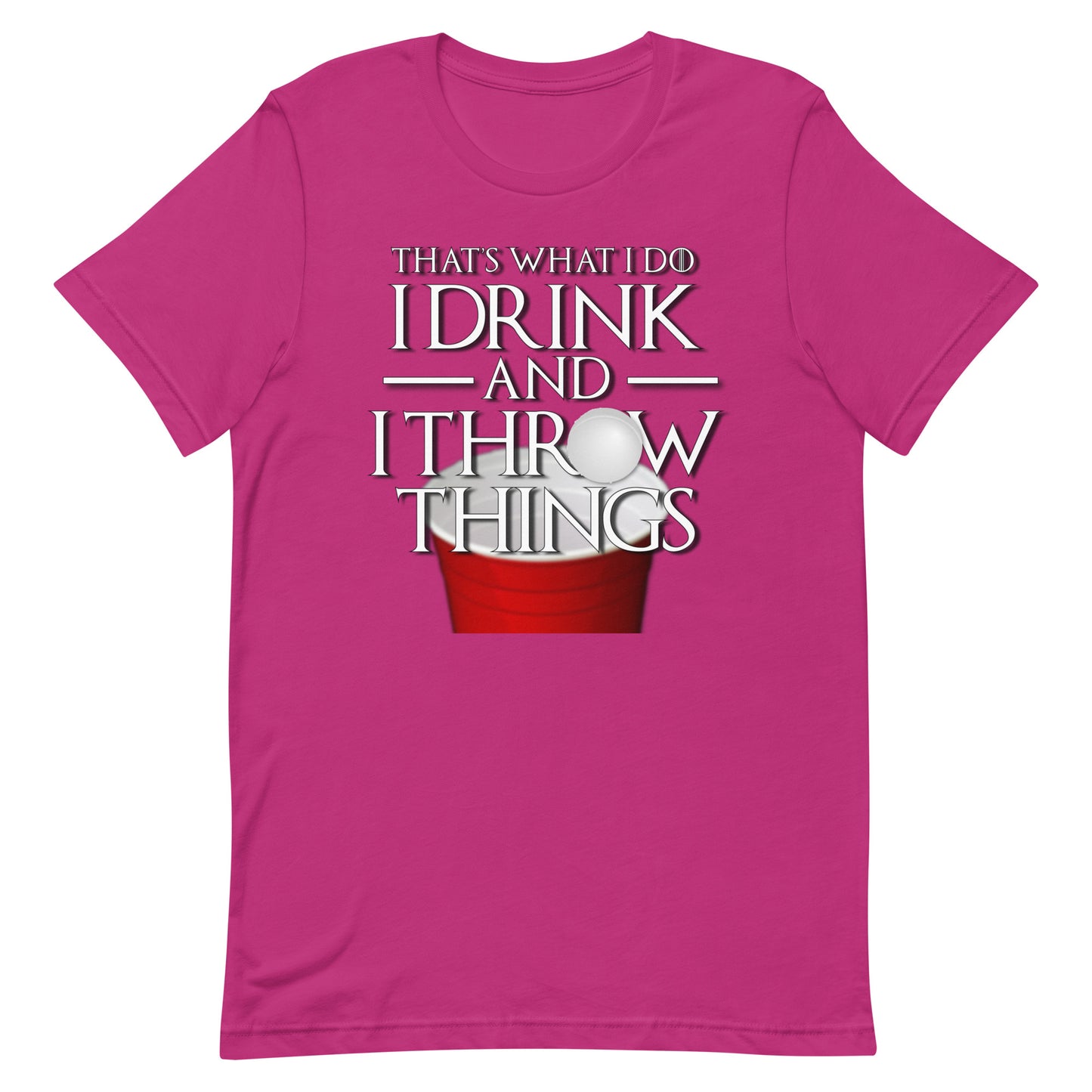 I Drink and I Pong Short-Sleeve Unisex T-Shirt