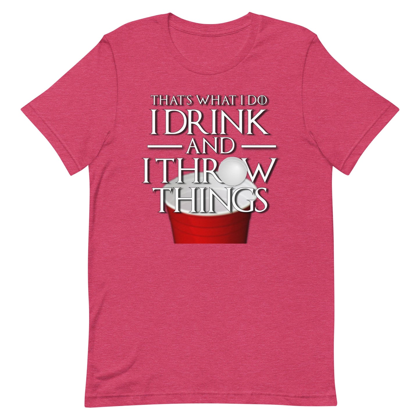 I Drink and I Pong Short-Sleeve Unisex T-Shirt