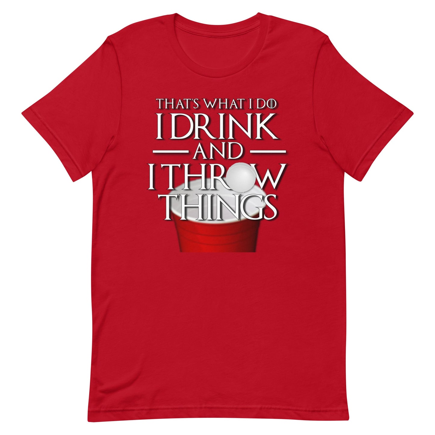 I Drink and I Pong Short-Sleeve Unisex T-Shirt