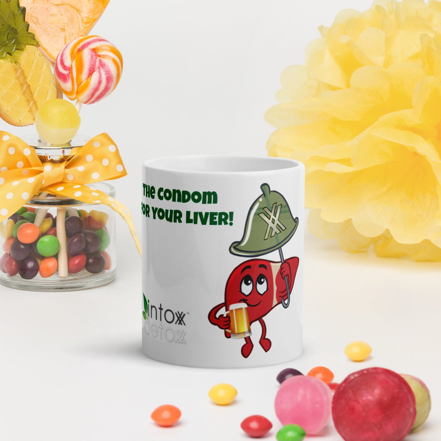 Condom for Your Liver Mug