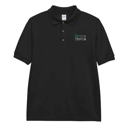Intox-Detox Embroidered Polo Shirt