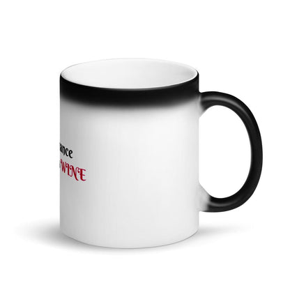 Wine Matte Black Magic Mug