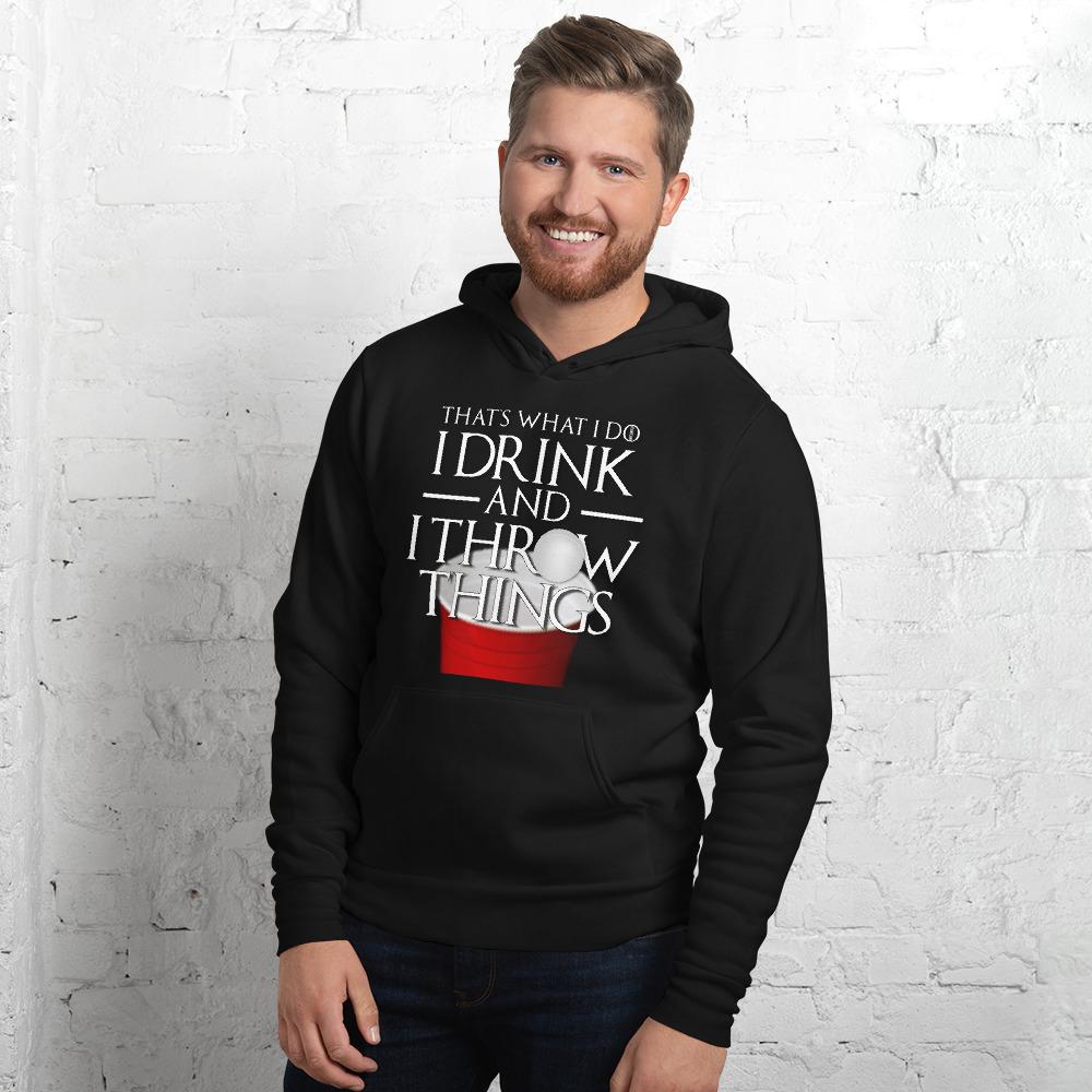 I Drink and I Pong Unisex hoodie