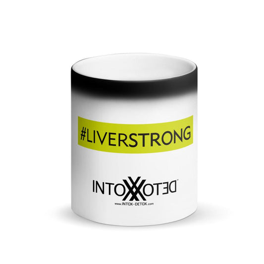 #LIVERSTRONG Matte Black Magic Mug