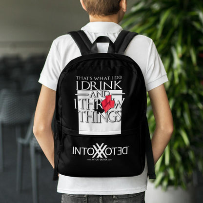 Cornhole I Drink and Throw  Things Backpack