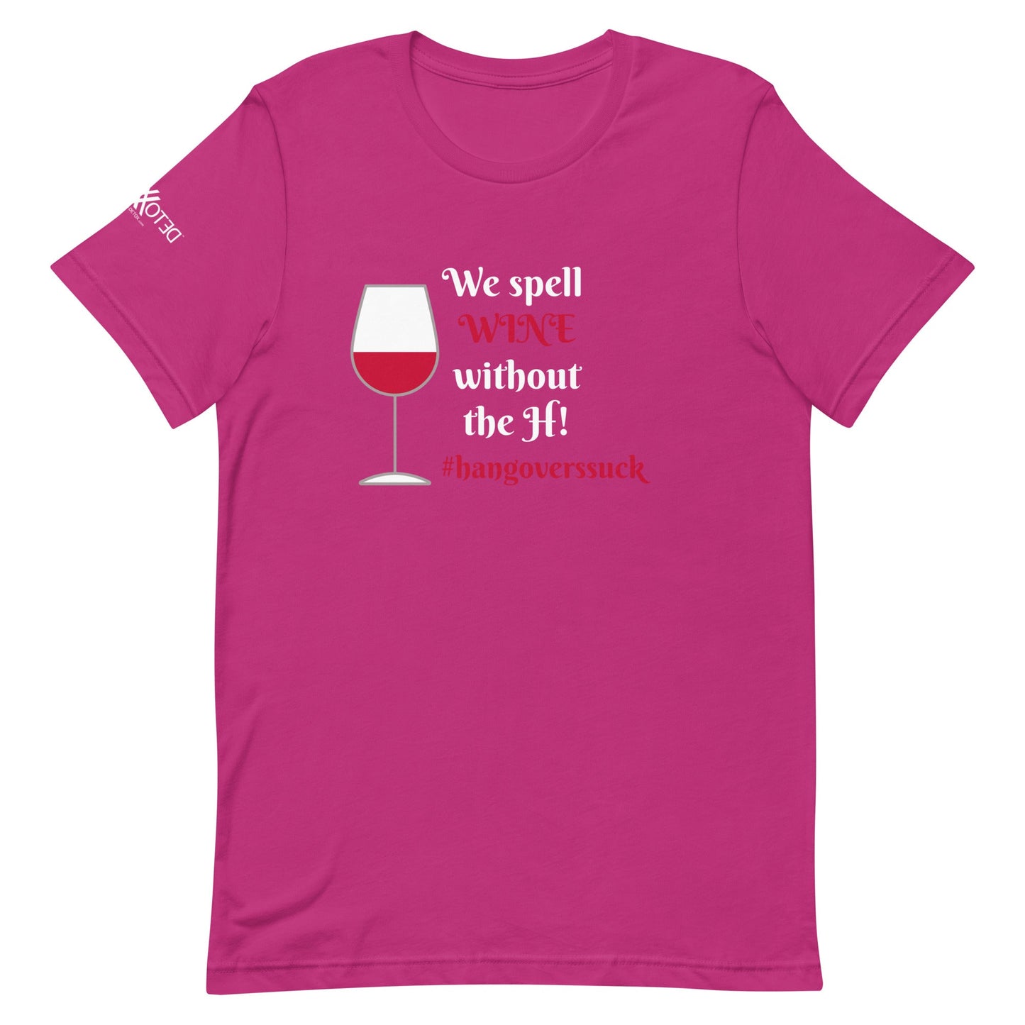 Wine Spelling Short-Sleeve Unisex T-Shirt
