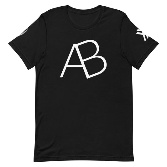 AB Tee with Red Button Unisex t-shirt